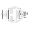 DIEDERICHS 8124200 Condenser, air conditioning
